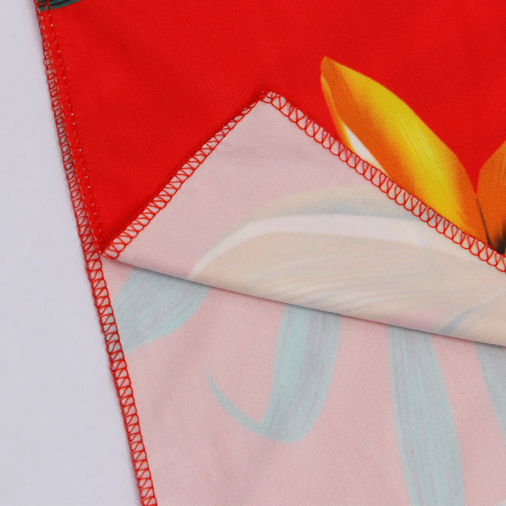 Women sexy irregular Lace-Up off-shoulder Dress 22