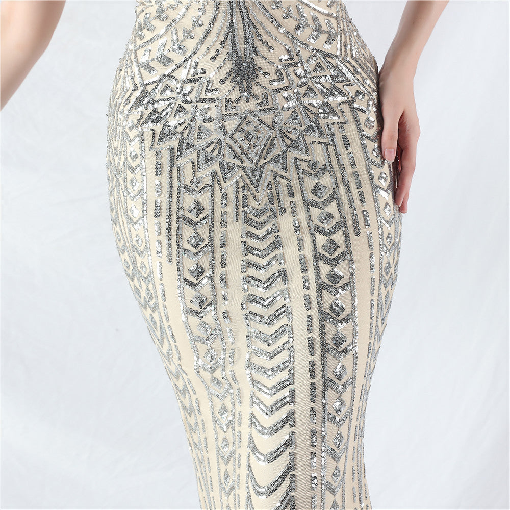 Luxury Sequins Plus Size Formal Party Evening Dress 52