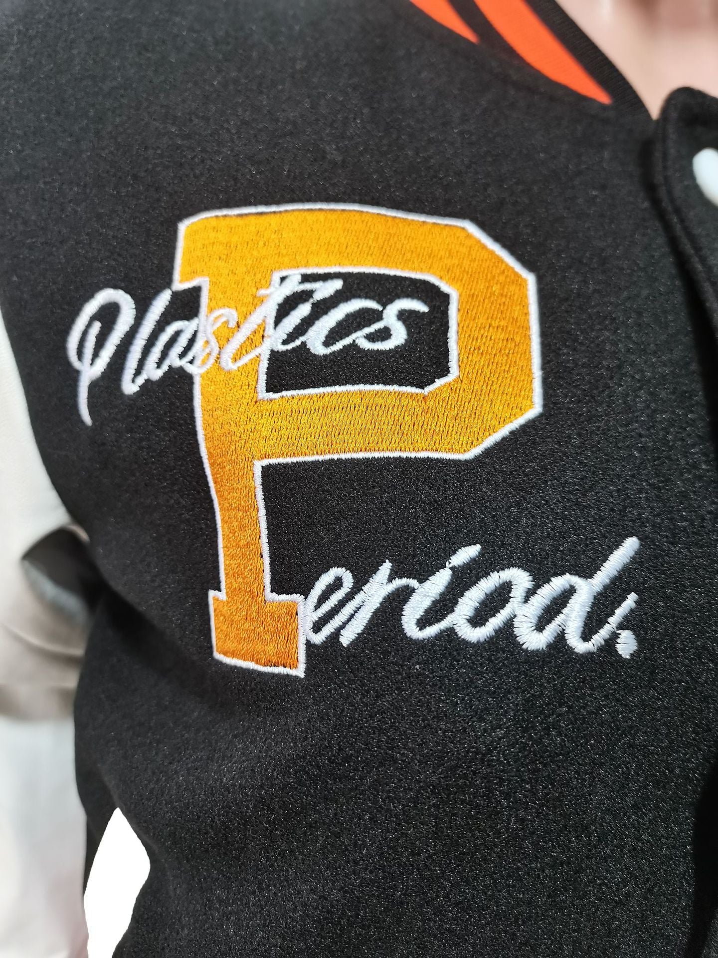 Women Fashion Velvet Print Embroidered Baseball Jacket 37