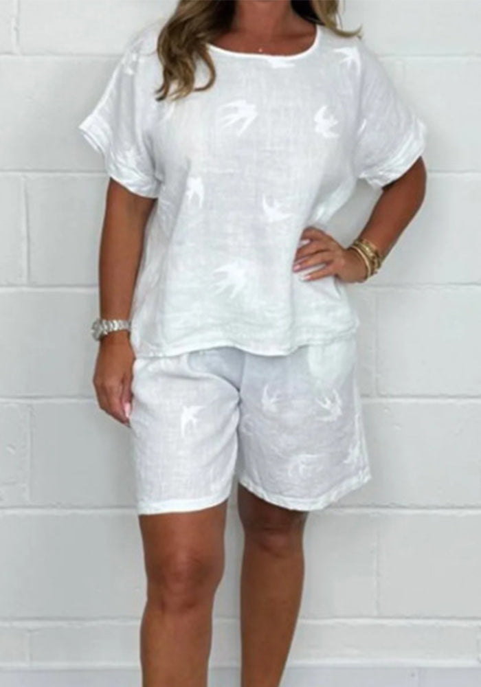 Spring/Summer Women's Casual Fashion Print Pajamas Set