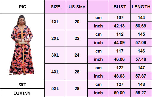 Plus Size Women's Loose Lace Embroidery Chiffon Print Evening Dress 13