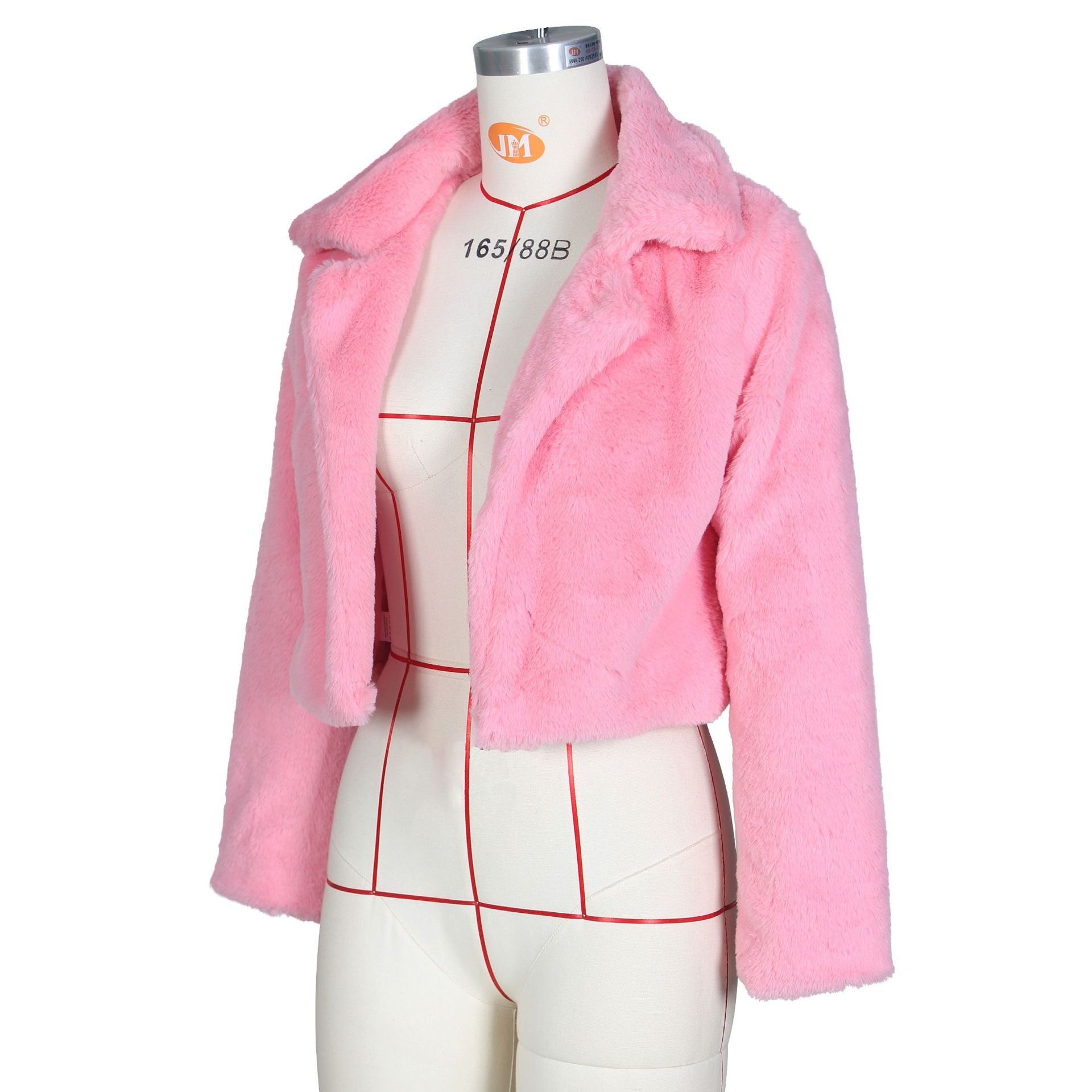 Women Loose Long Sleeve Fake Fur Jacket 33