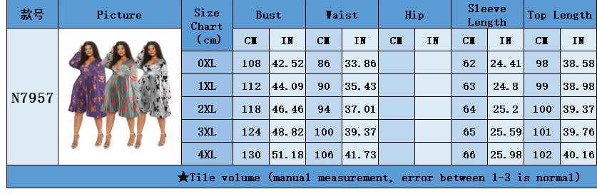 Women sexy deep v-neck pleated floral dress 10