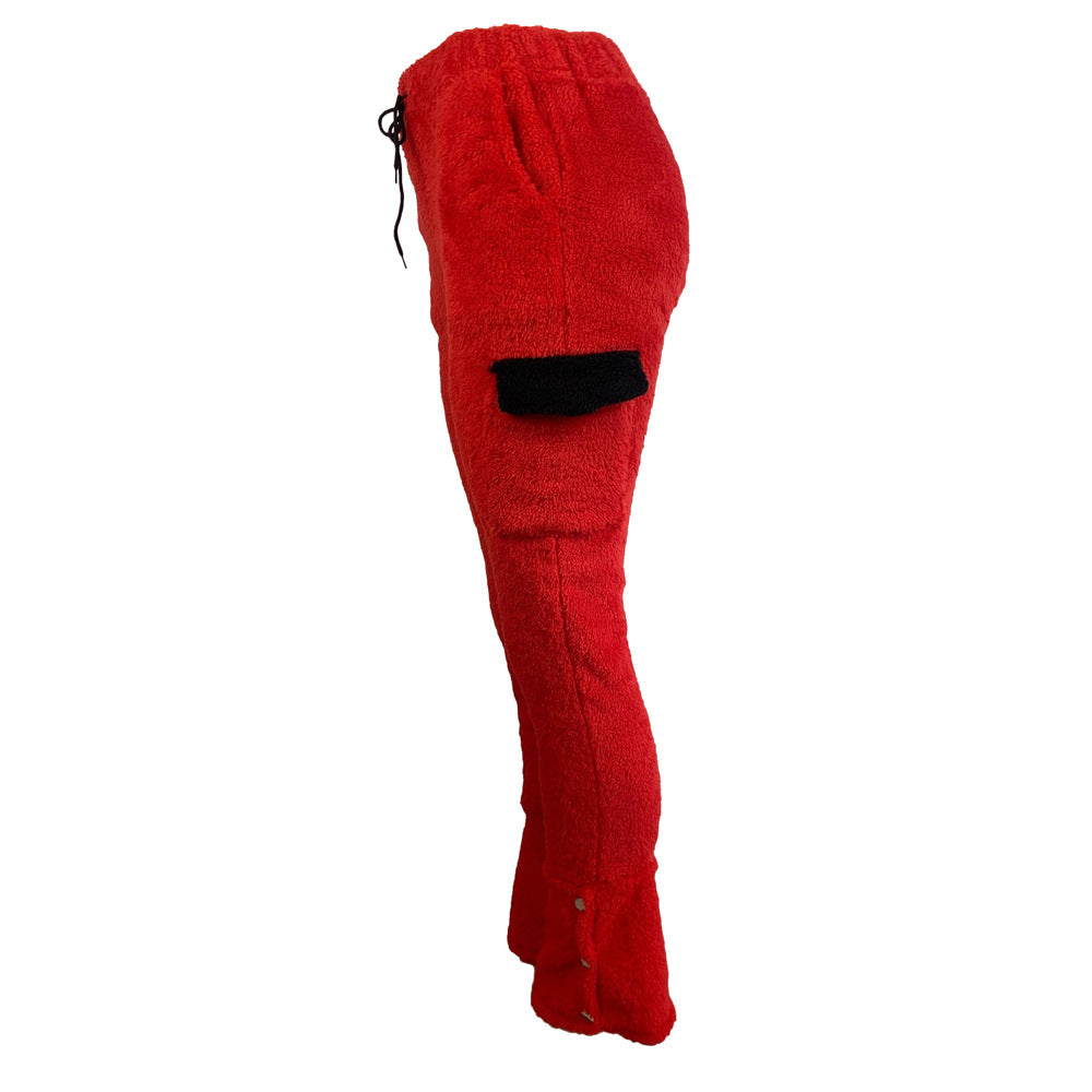 Women's Autumn Winter Fashion Slim Fleece Casual Trousers 15