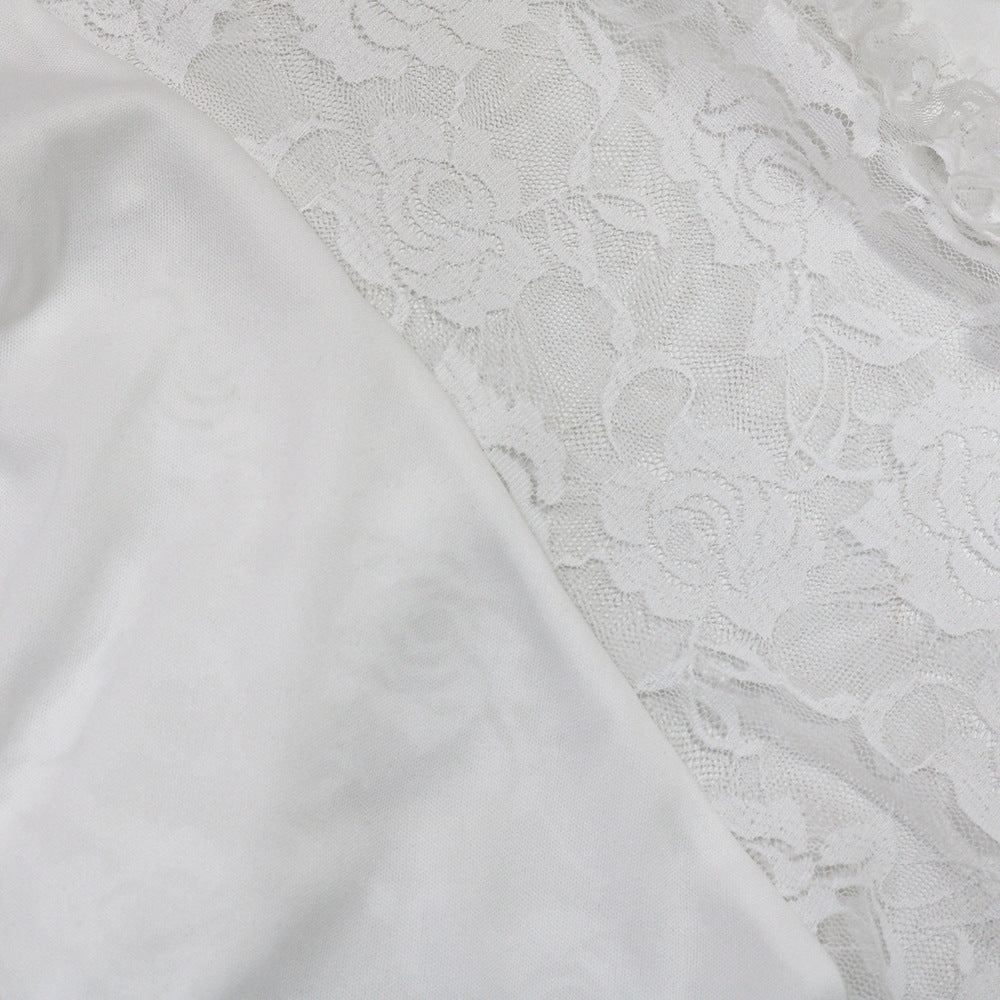 Strapless irregular solid color long dress for women 24