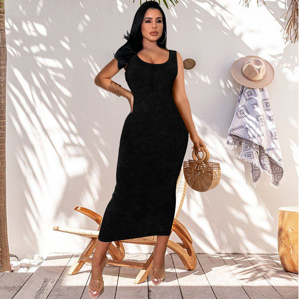 Sexy Fashionable U-Neck Women's Dress