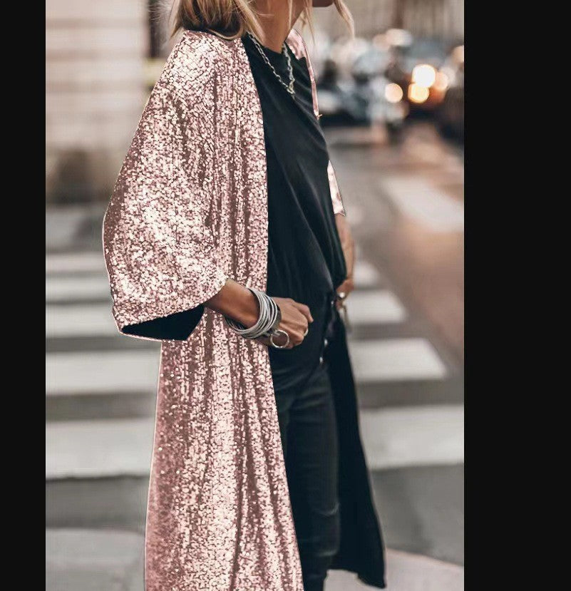 Spring Fashion Party Sequin Cardigan Jacket 6