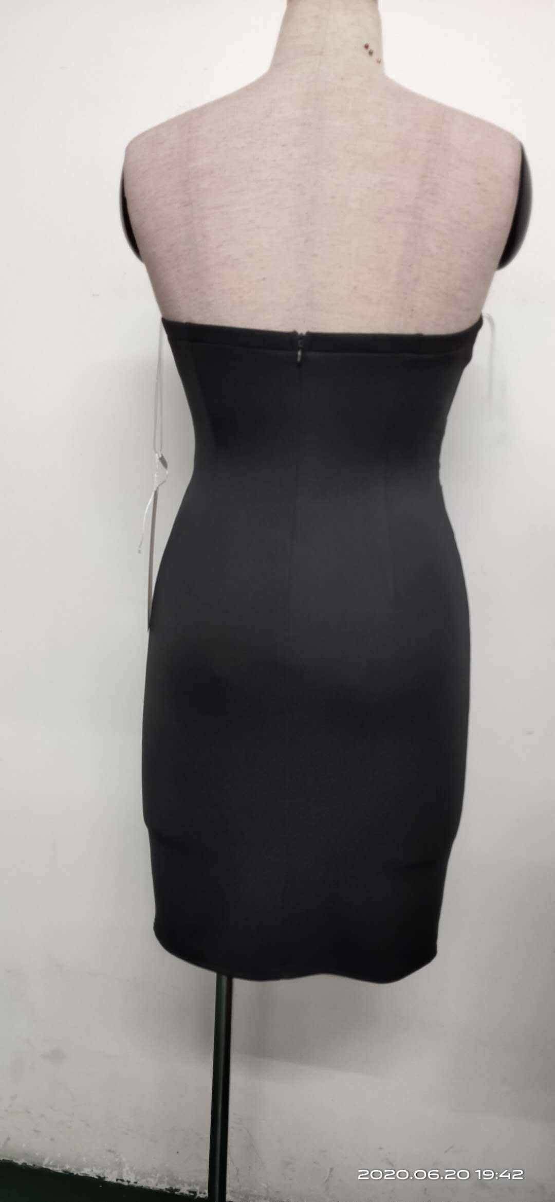 Women Elegant Strapless Formal Party Mini Evening Dress 16