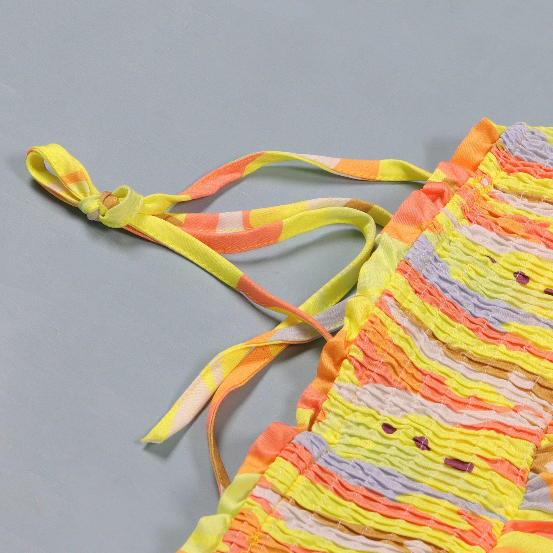 Sexy printed suspenders pleated wide-leg suspenders Jumpsuit 46