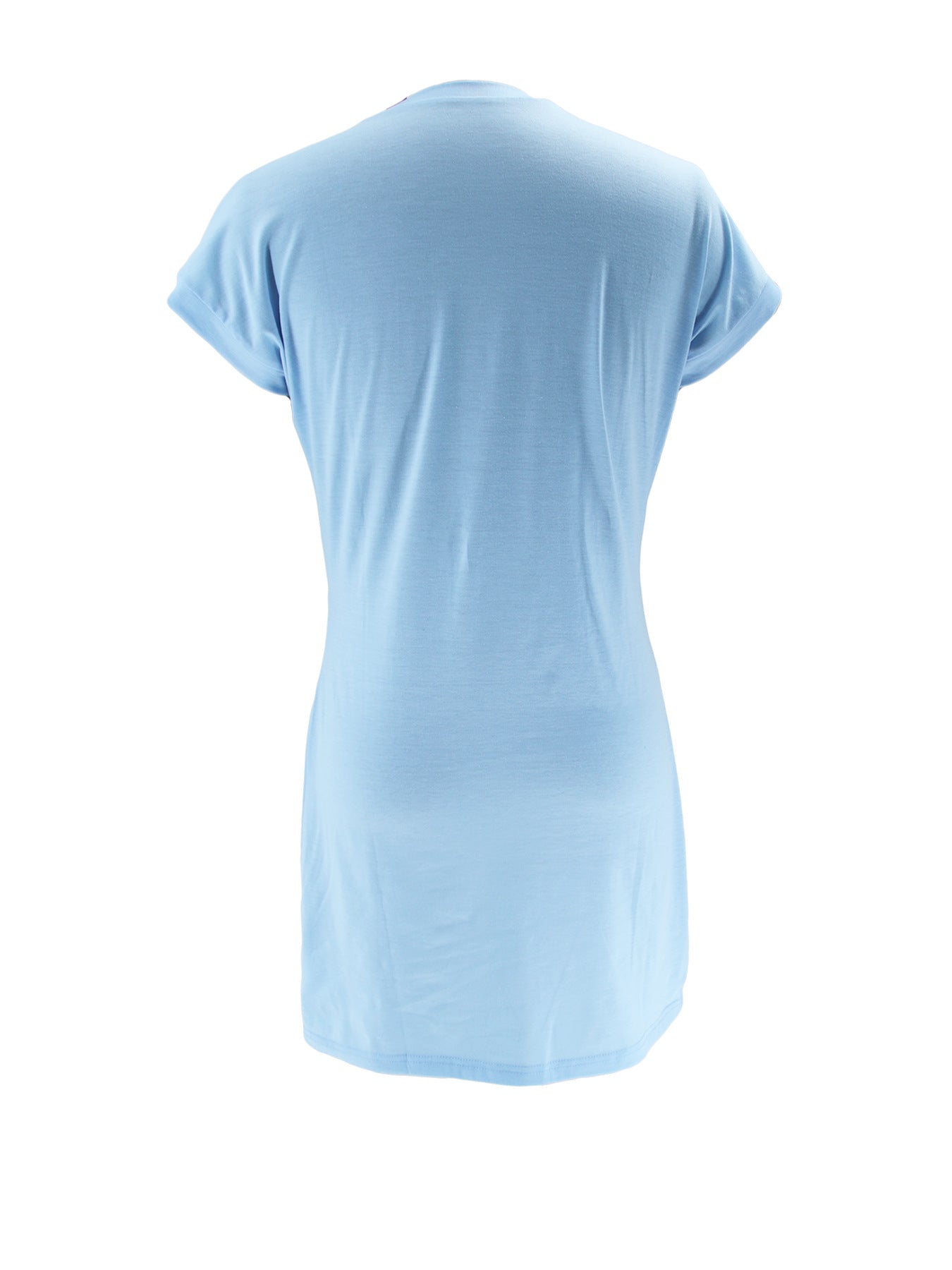 Women Solid Casual T-Shirt Short Sleeve Dress 15