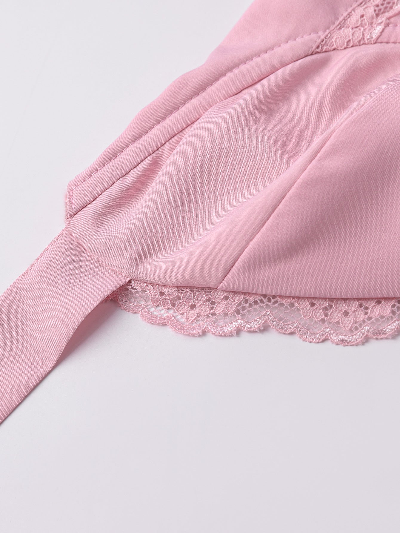 Lace Patchwork Halter Lace-Up A-Line Dress 18