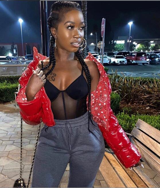 Winter Turndown Collar Camo Print Zip Reversible Women's Cotton Top