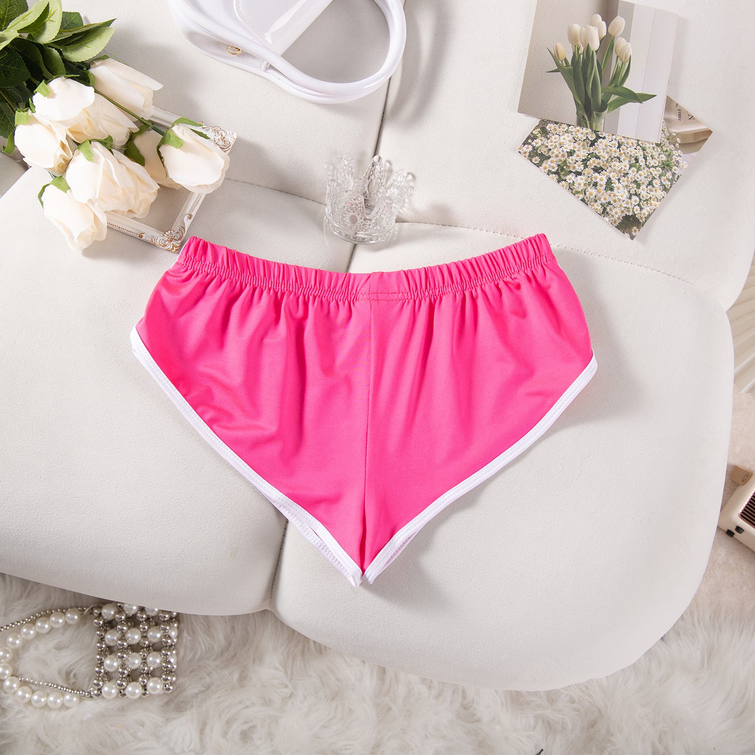 Summer Women's Sexy Running Stretch Sports Yoga Fitness Shorts 73