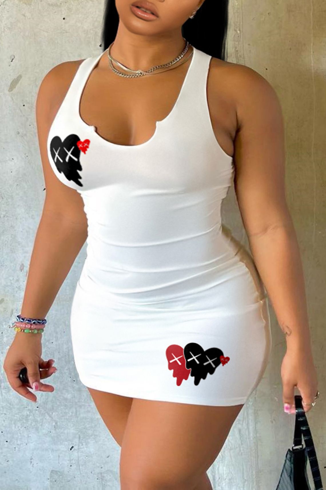 Women's Everyday Casual Printed Tank Tops Dresses 10