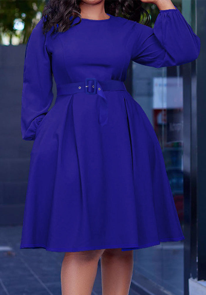 Women plus size elegant career dress