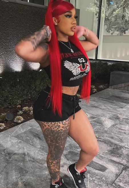 Women Sexy Printed Vest Shorts Two-piece Set 4