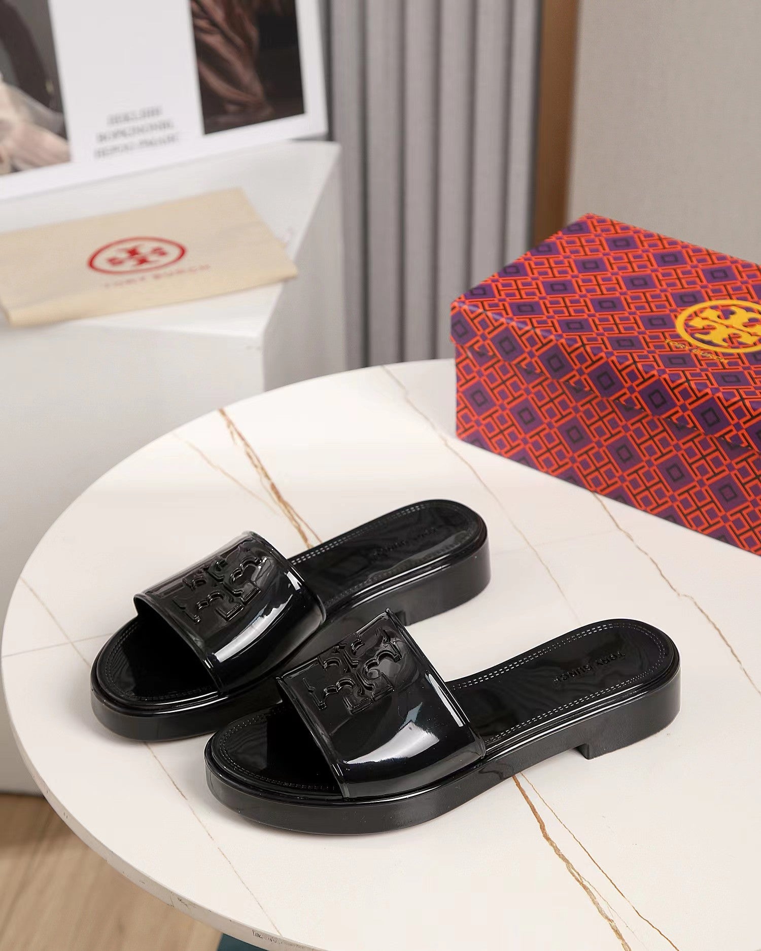 Fashion Medium Heel Slippers 11