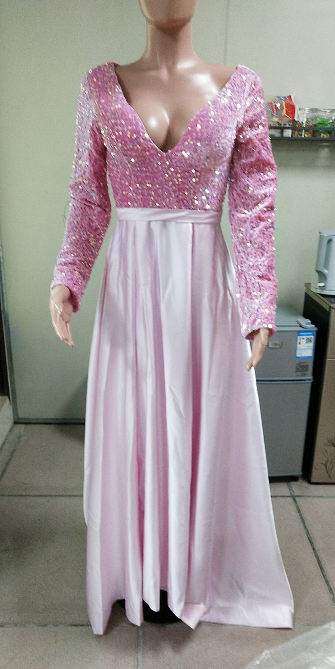 Spring Summer Party Dress Long Sequin Evening Dress（Processing time need 3-6 days） 20