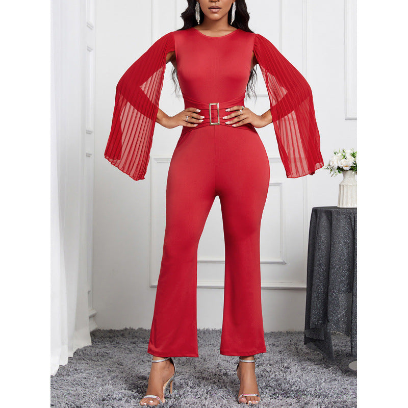 Chic & Elegant Solid Color Jumpsuit