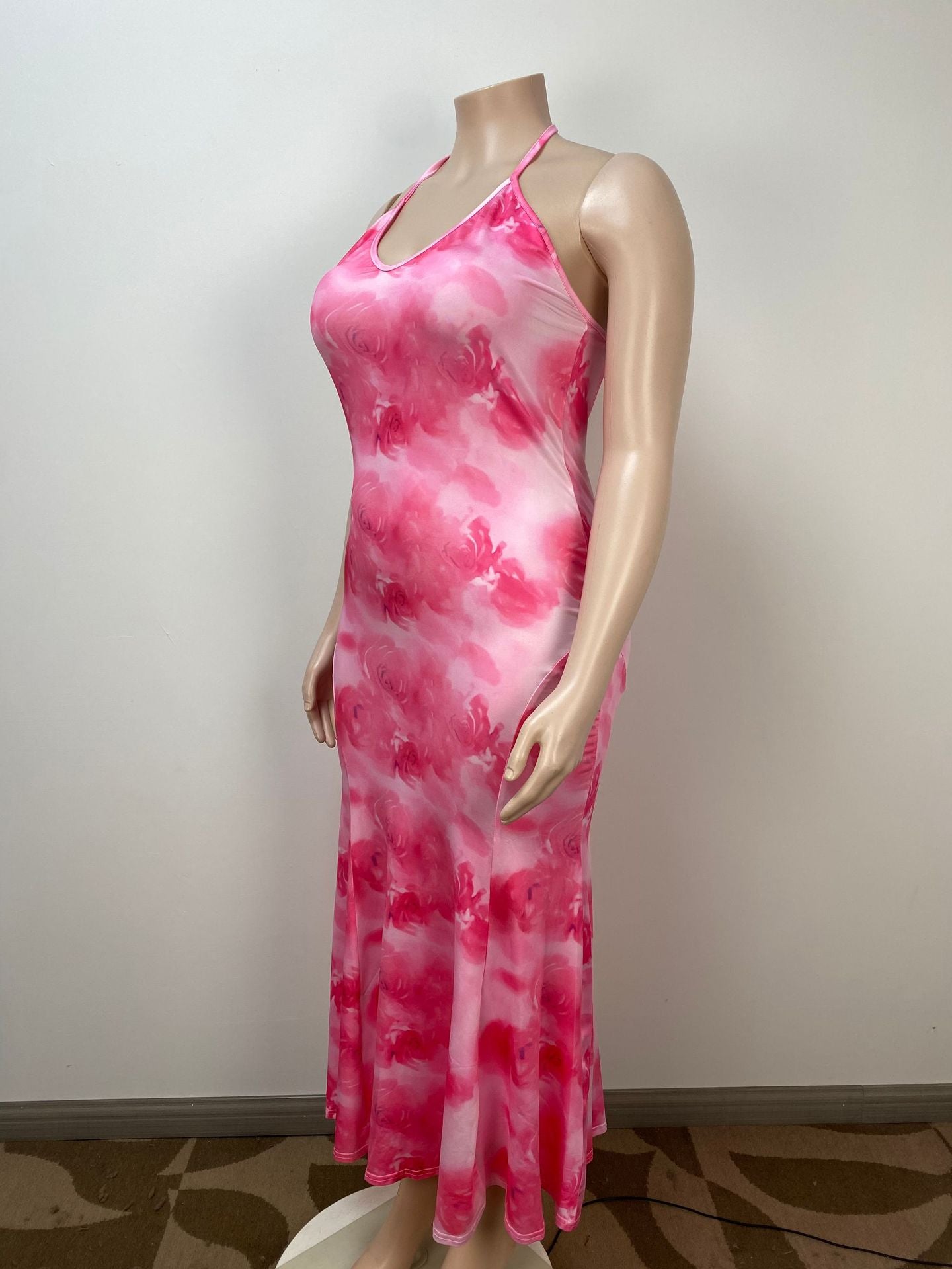 Fashion Sexy Slim Style Street Plus Size Fishtail Dress 5