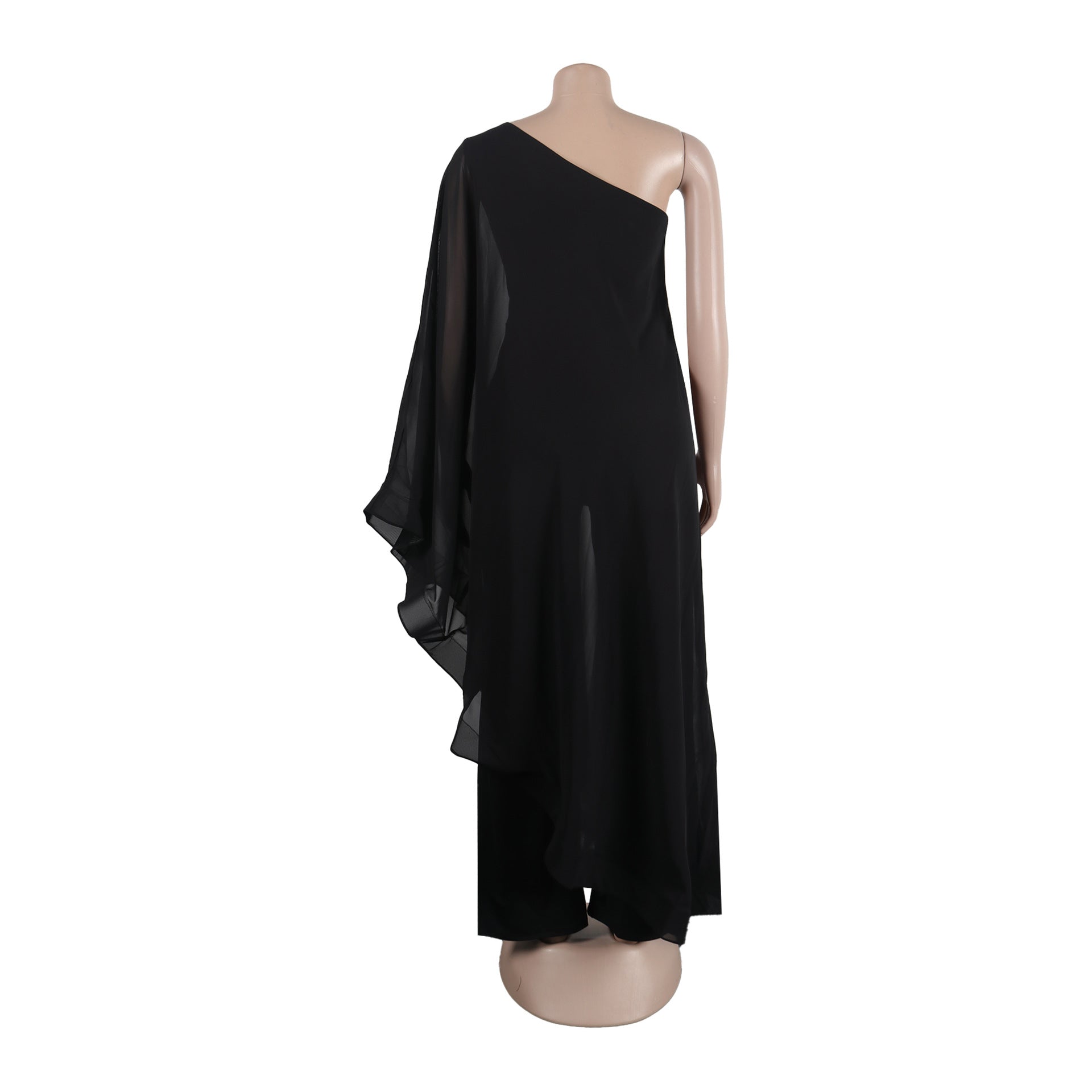 Women Sexy One Shoulder Sleeveless Stretch Jumpsuit 41