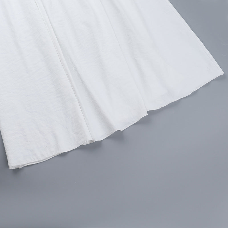 Women Summer Women Beach Holidays Strapless Hollow Dress 16