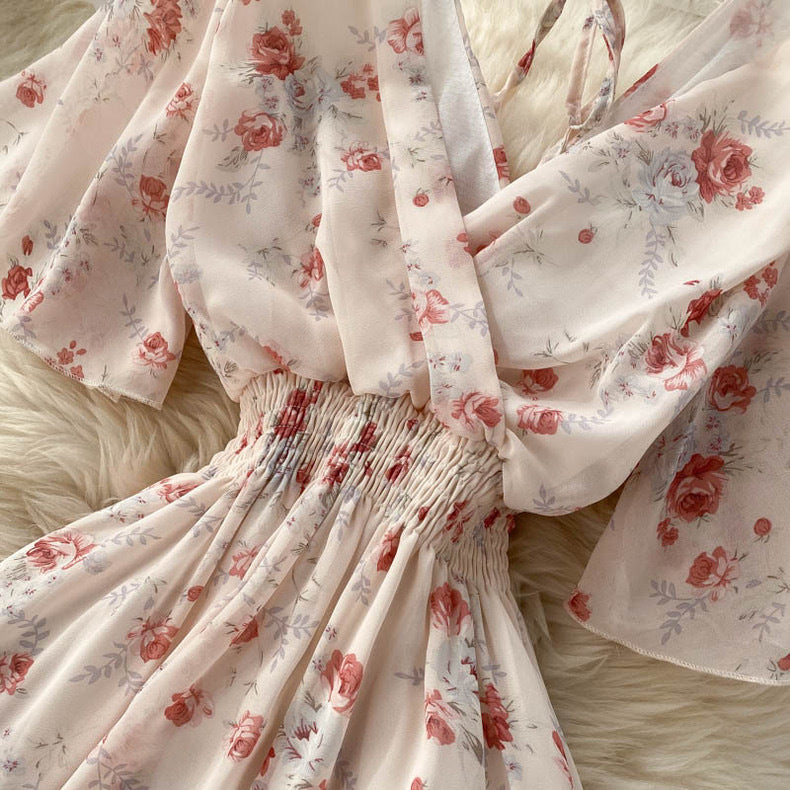 Women Summer Sexy V-Neck Beach Holidays Dress 45