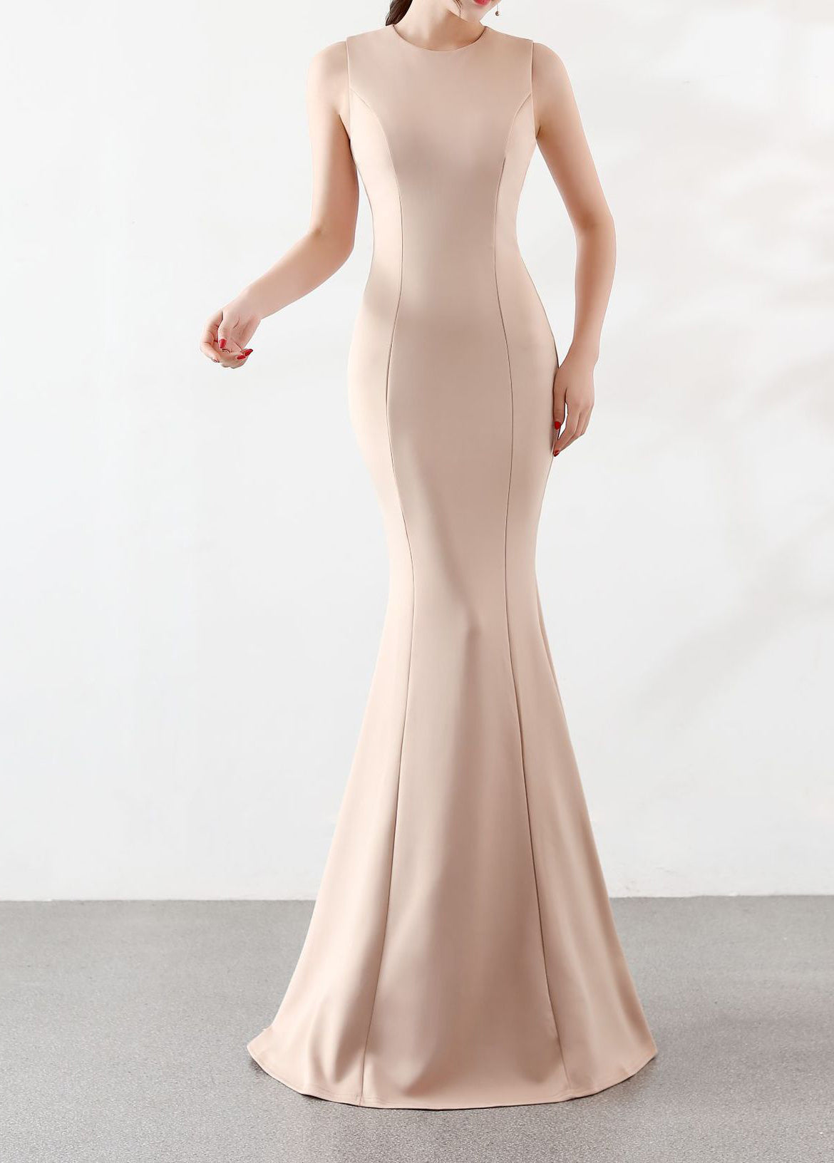 Bridal Wedding Long Formal Party Elegant Fishtail Engagement Evening Dress 7