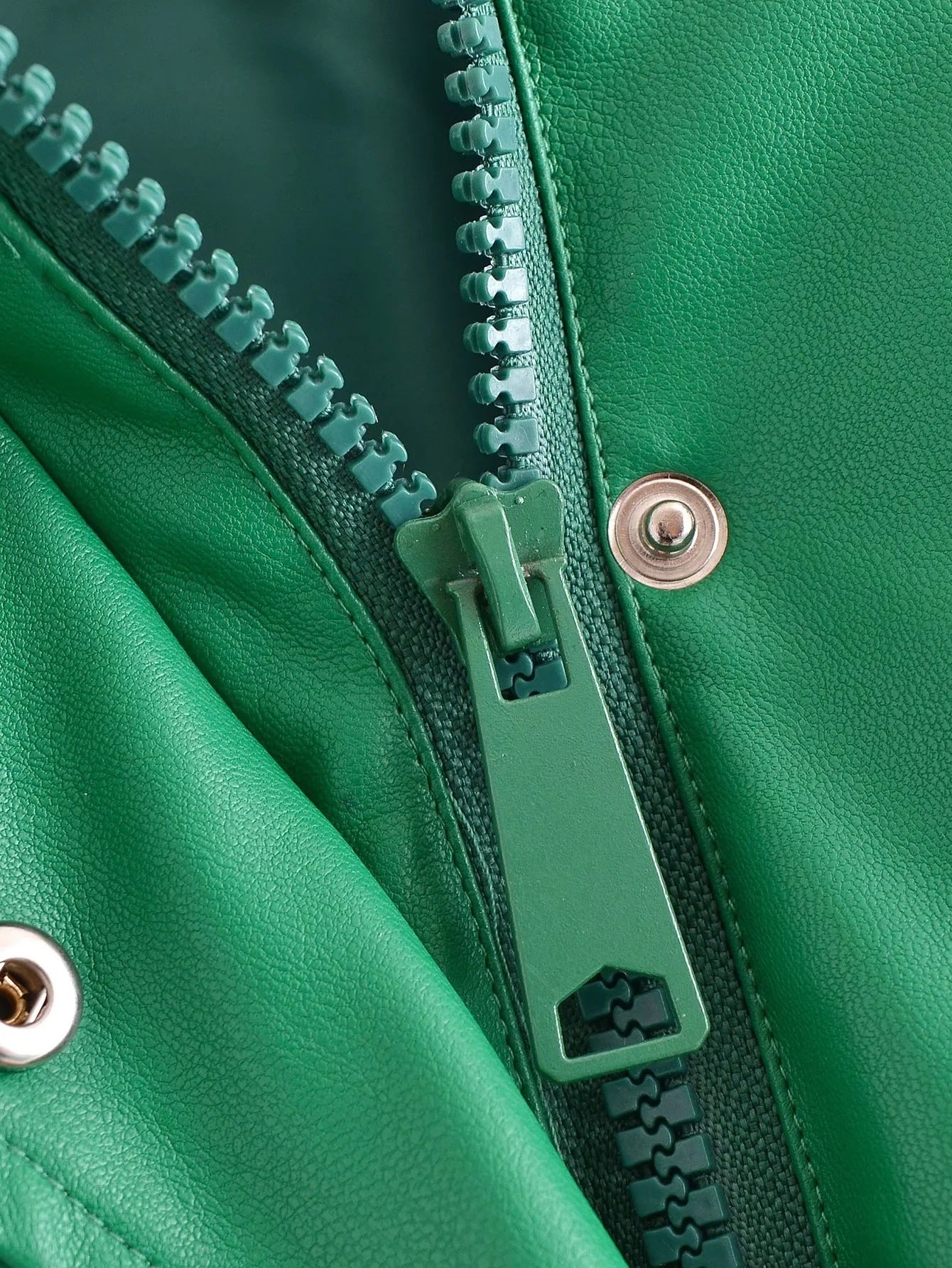 Leather Casual solid color leather cotton-padded Stand Collar jacket 28