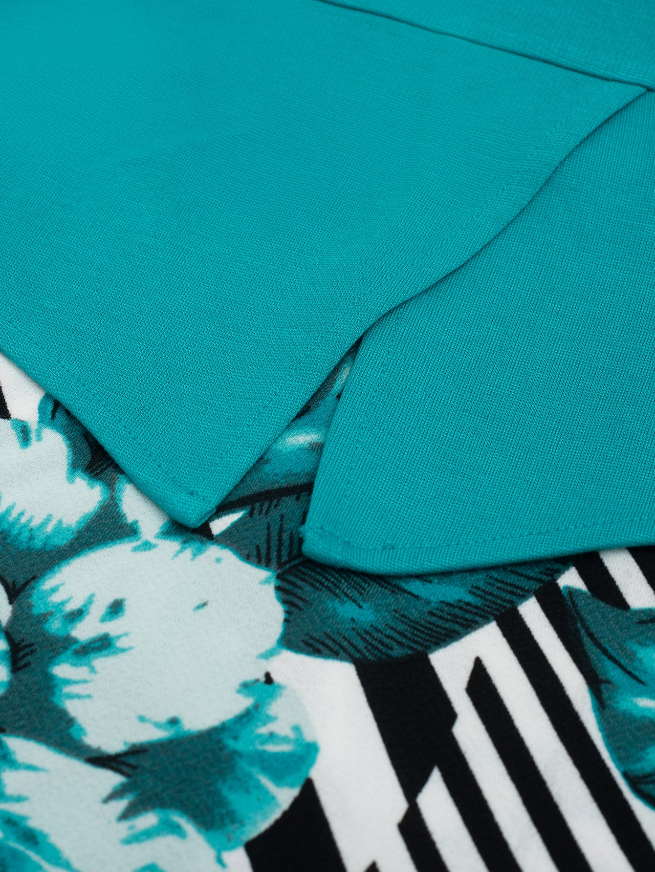 Autumn Plus Size Round Neck Print Patchwork Chic Career Bodycon Dress 9