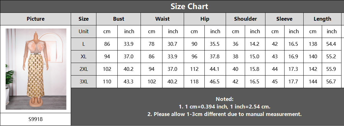 Plus Size Women African Formal Party Party Patchwork Sequin Flower Dress 12