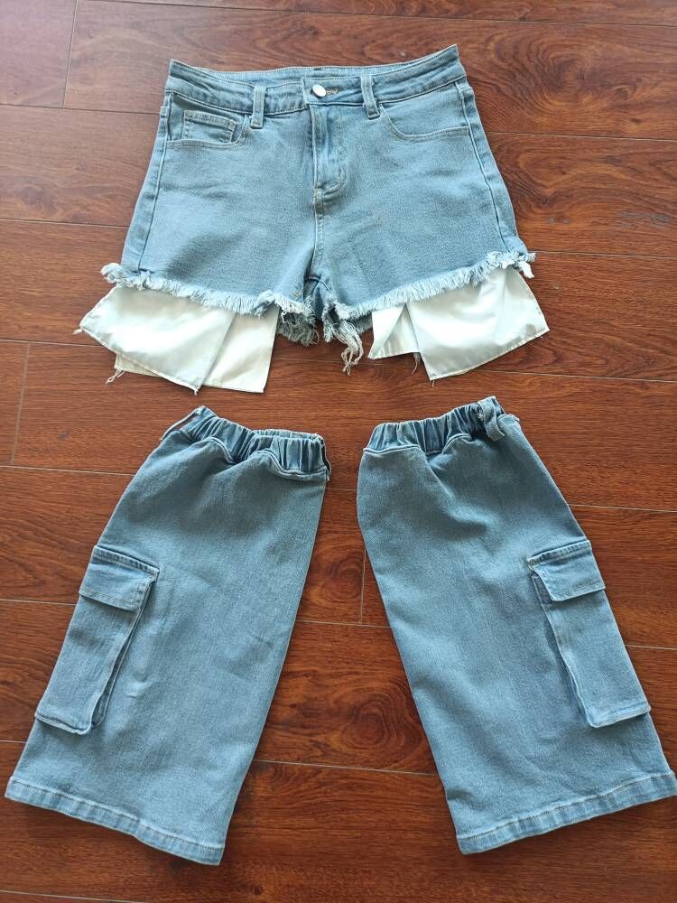 Women Denim shorts and Leg set 13
