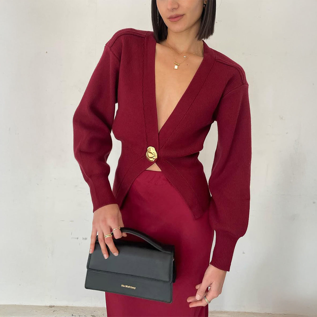 Women Casual V-Neck Sweater 8