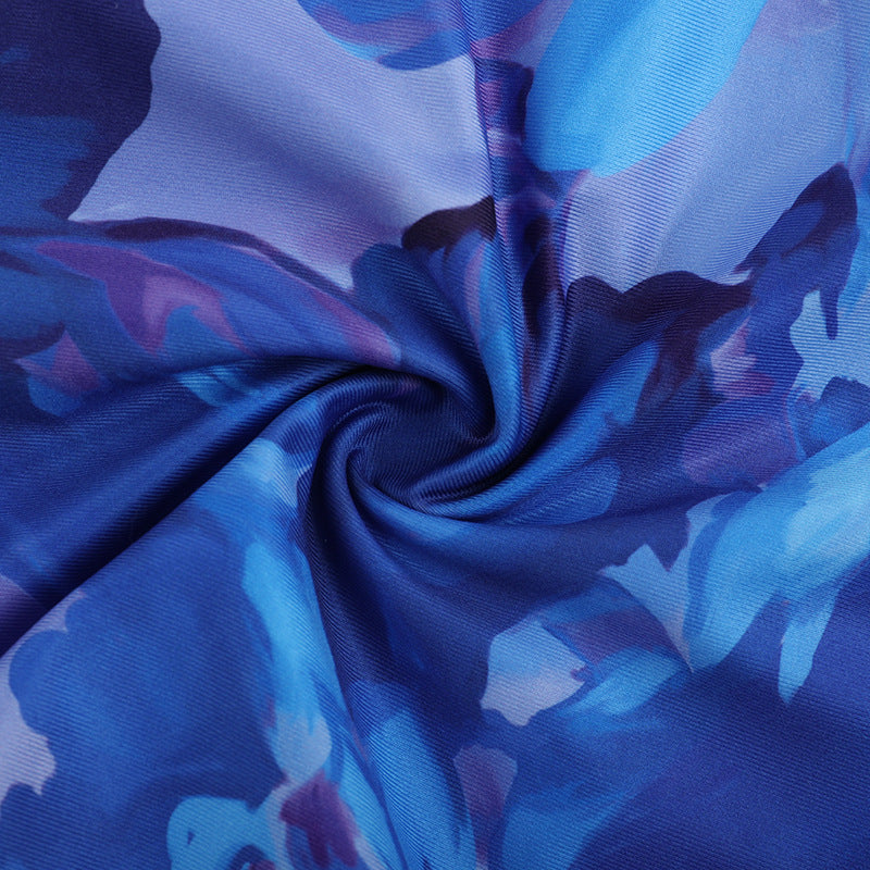 Women Summer Sexy Hoop Neck Halter Neck Bodycon Dress 15