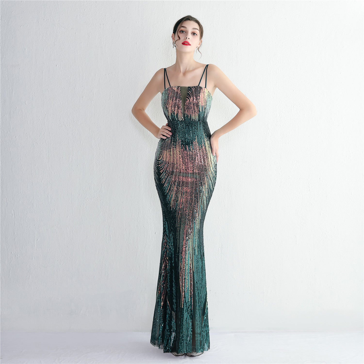 Dress Fairy Dream Party Evening Dress Sexy Long Slim Fit Toast Dress 3