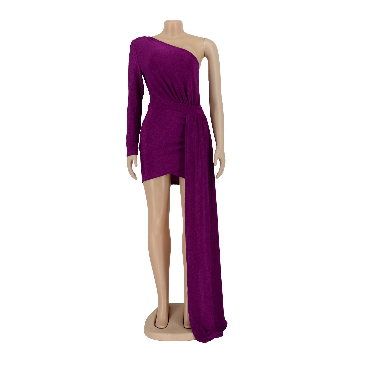 Women Sexy Slash Off Shoulder Bodycon Dress 7