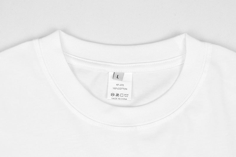 Men's Short Sleeve Solid Color Cotton T-Shirt 10