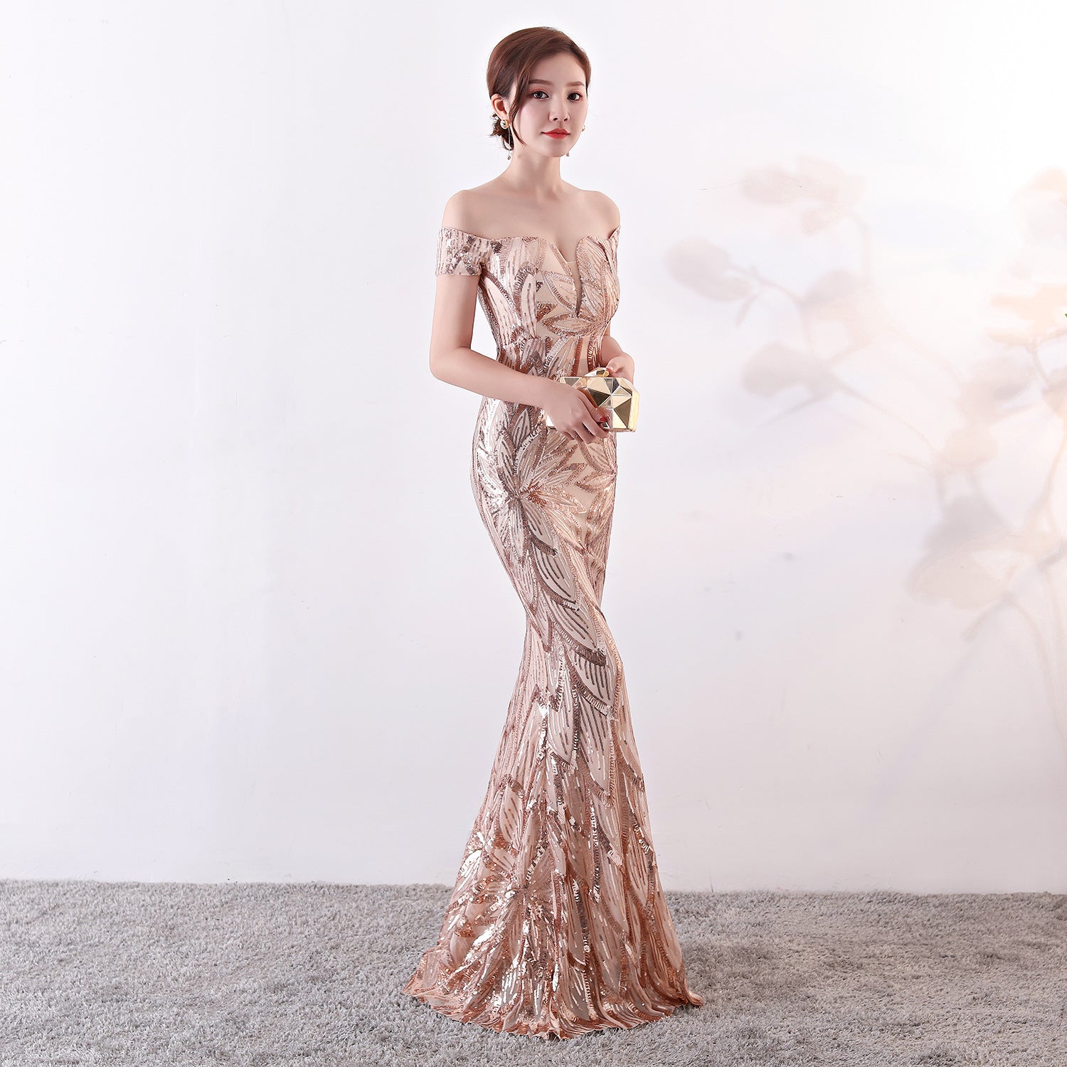 Sequins Sweetheart Mermaid Evening Dress 3