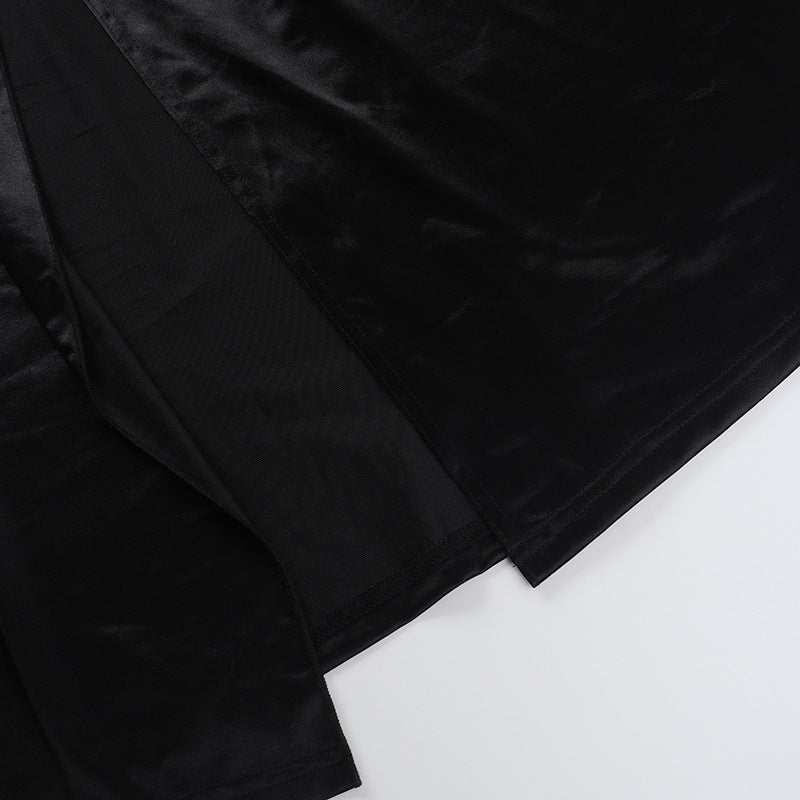 Women sexy See-Through Patchwork Strap Dress 18