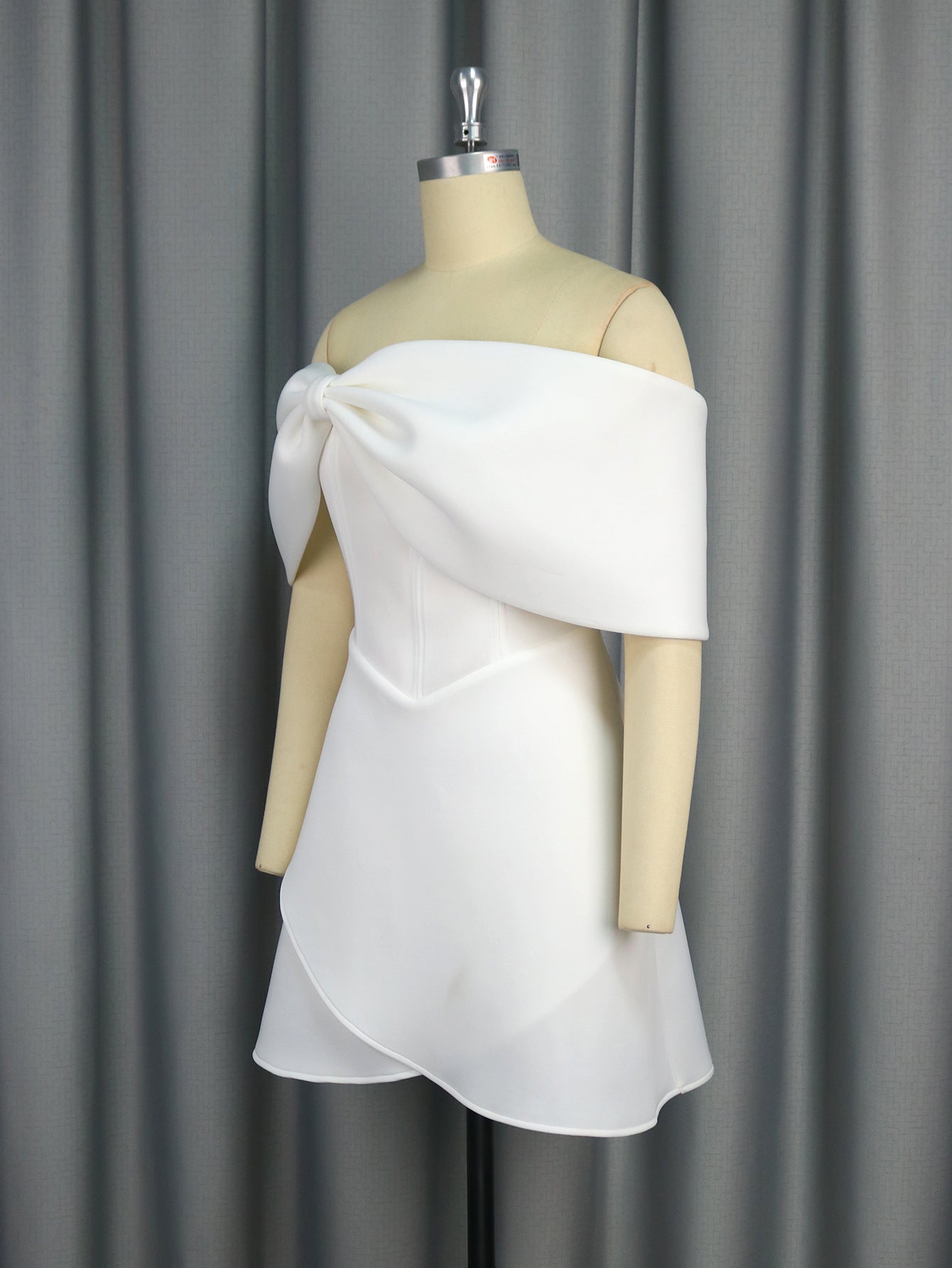 Women Sexy Off Shoulder Elegant Bowknot Off Shoulder Party Dresses 7