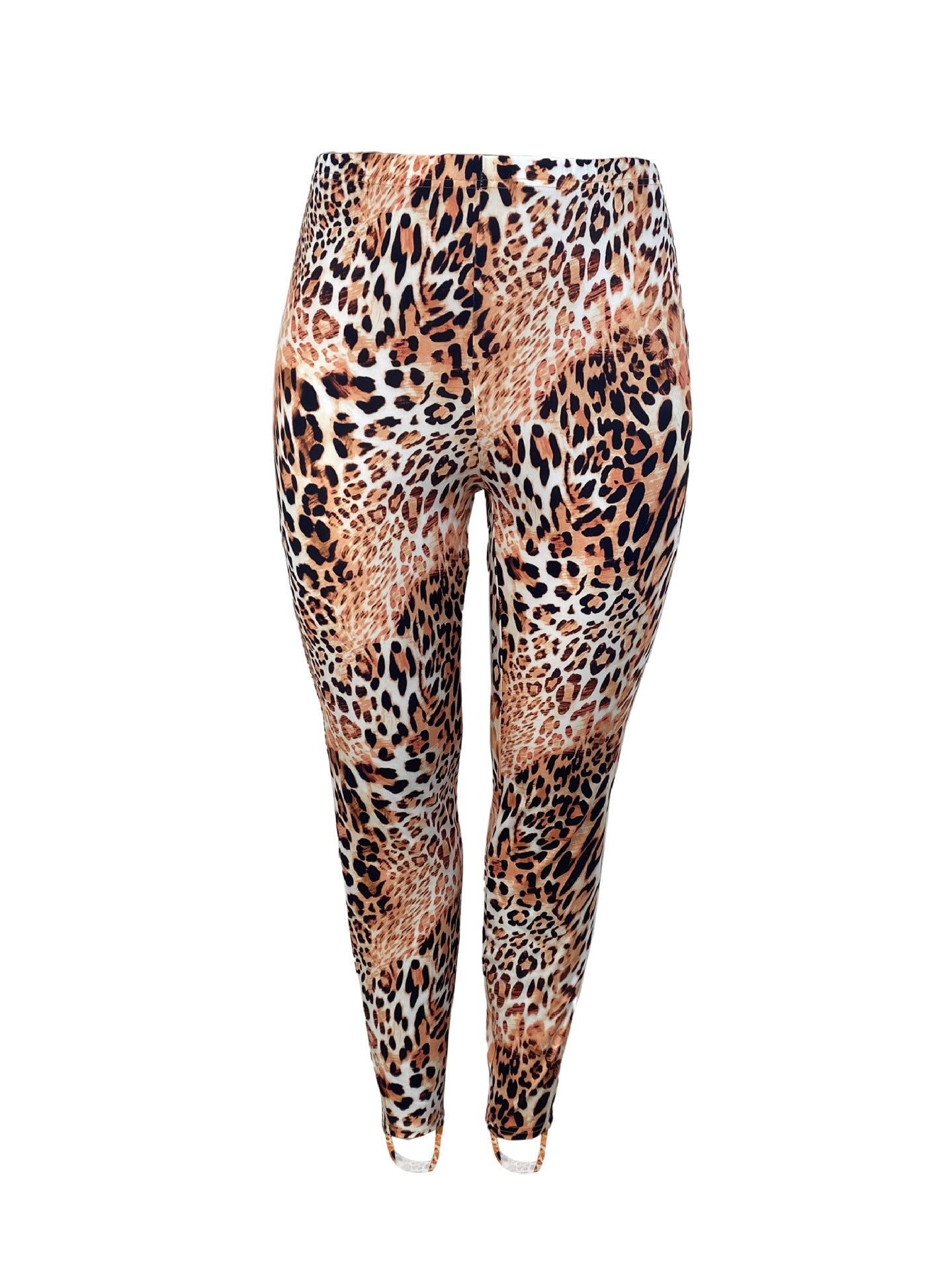 Women's Plus Size Fashion Leopard Print Slim Pants 5