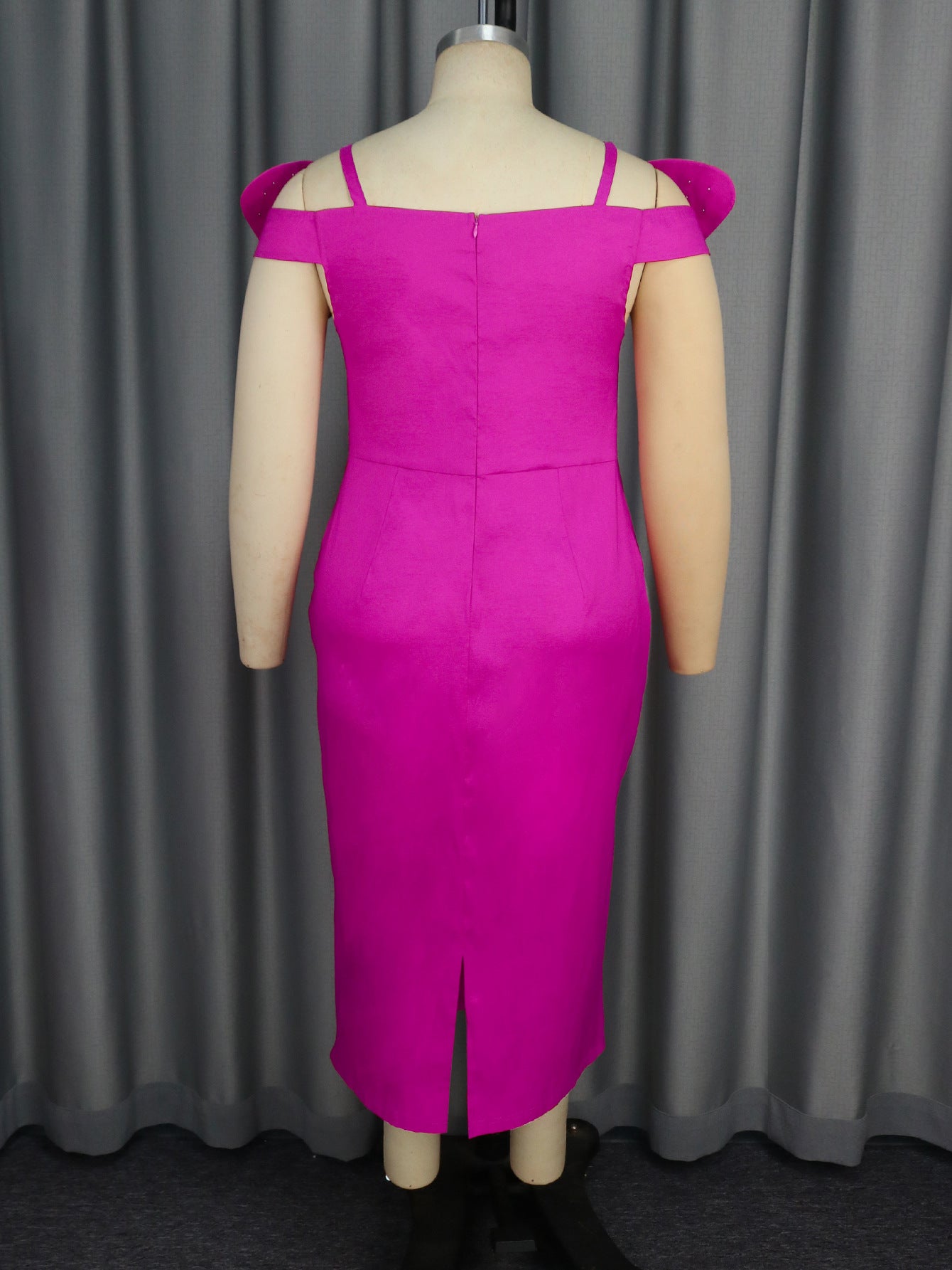 Women Sexy Bow Beaded Suspender Dress 6