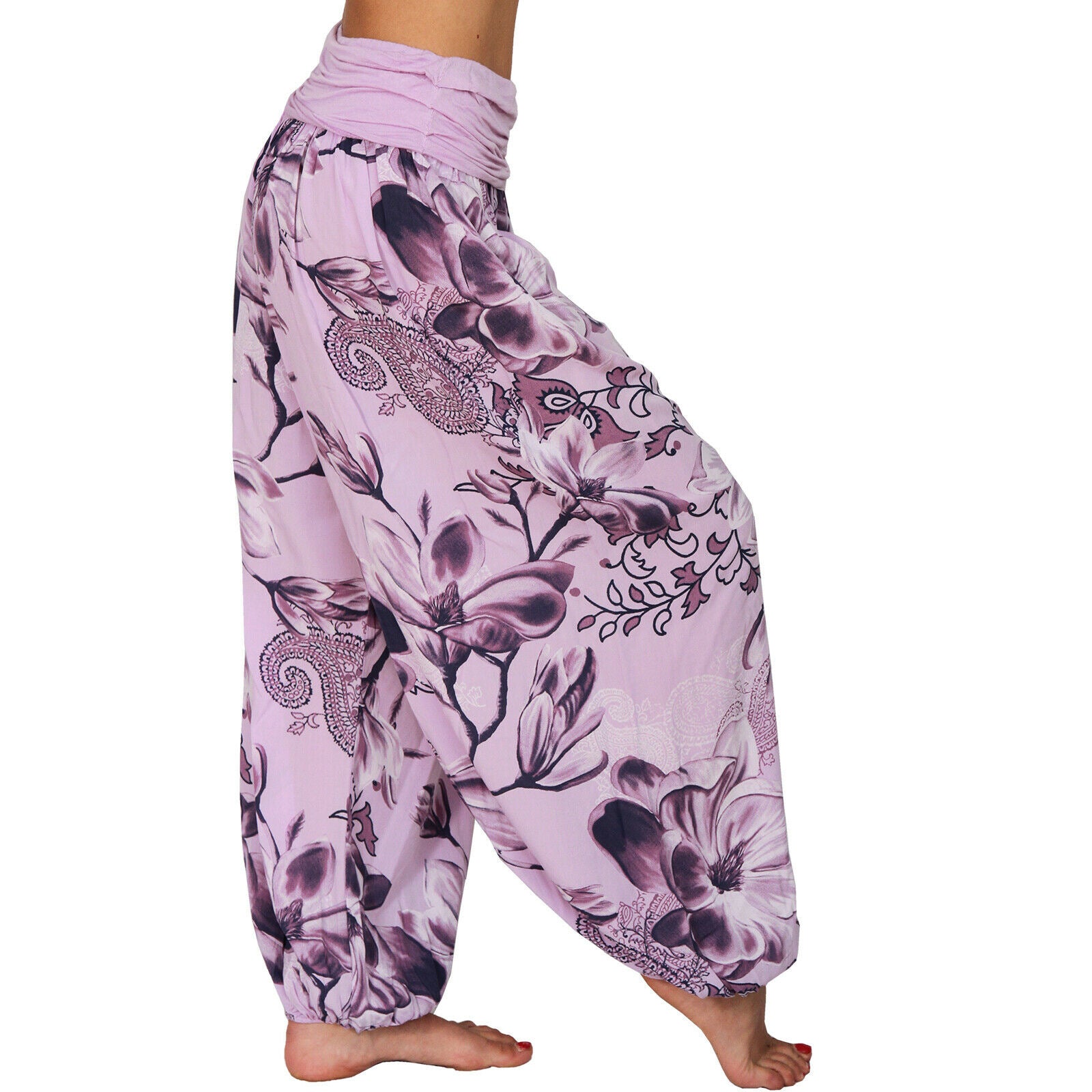 Women Printed Casual Wide-Leg Pants 18