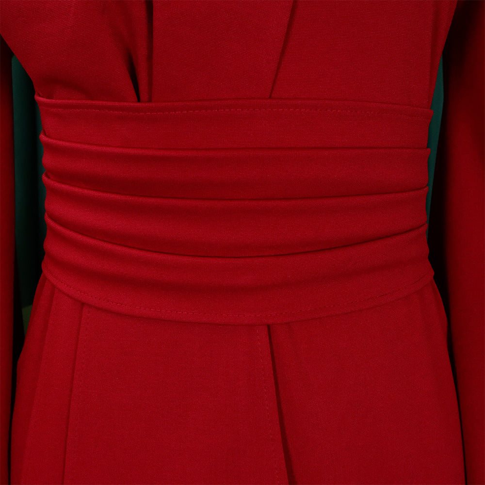 Women's Solid Color Professional Fashion Chic Plus Size Elegant African Dress 36