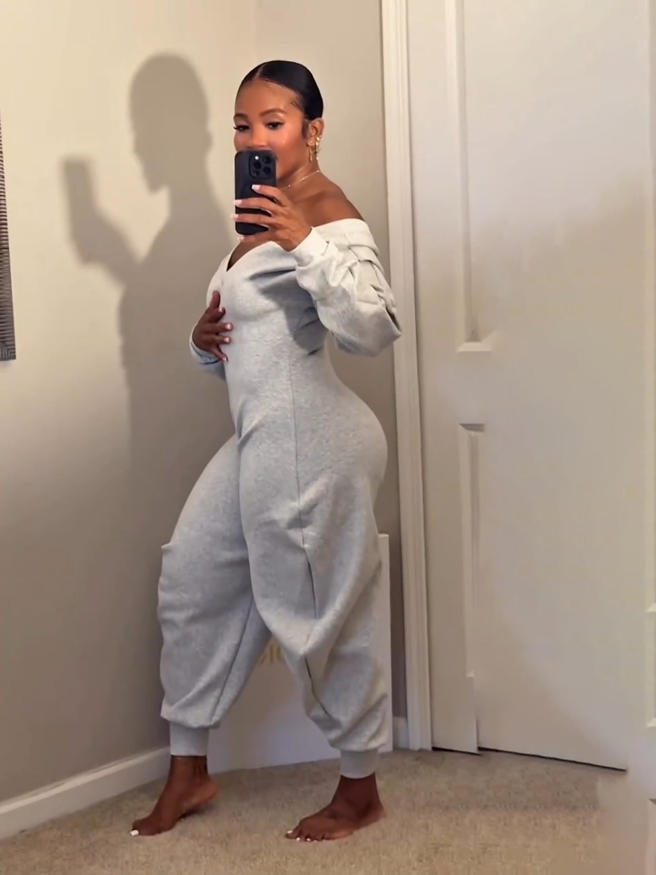 Jumpsuit Women's V-Neck Sexy Long Sleeve Sport Jumpsuit 8