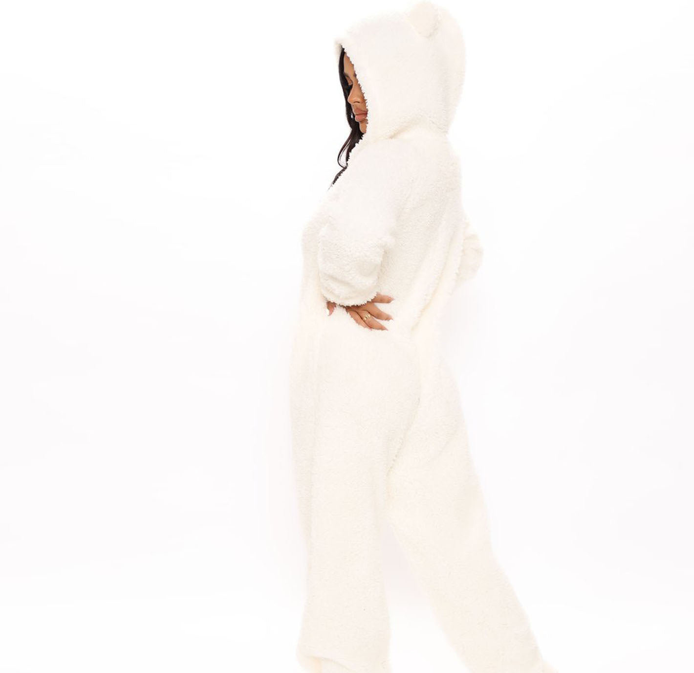 Women Long Sleeve Hooded Casual Jumpsuit 16