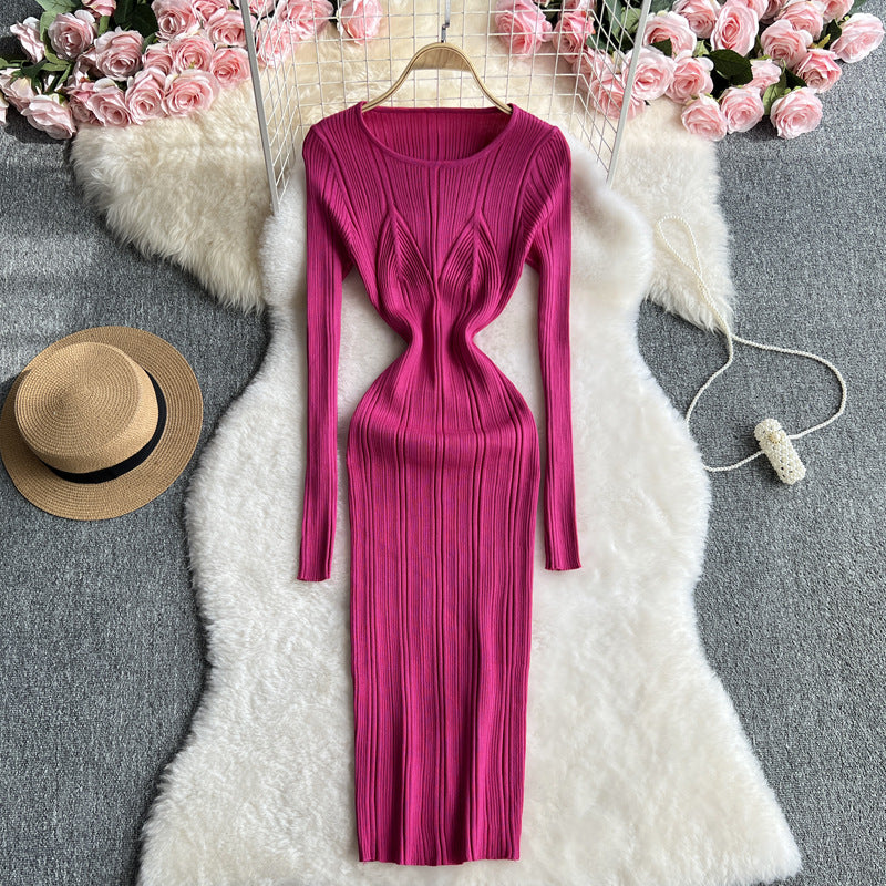 Women sexy Ribbed Bodycon Knitting dress 10