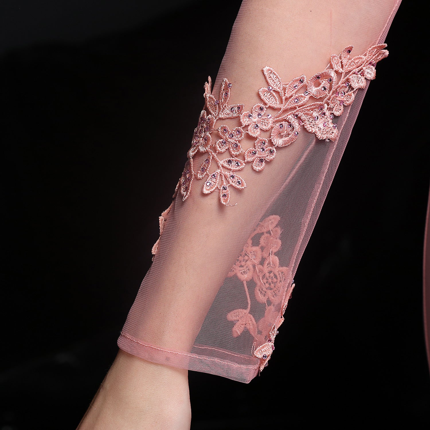 Autumn Occasional Formal Lace Upper V-Neck Mermaid Evening Dress 21