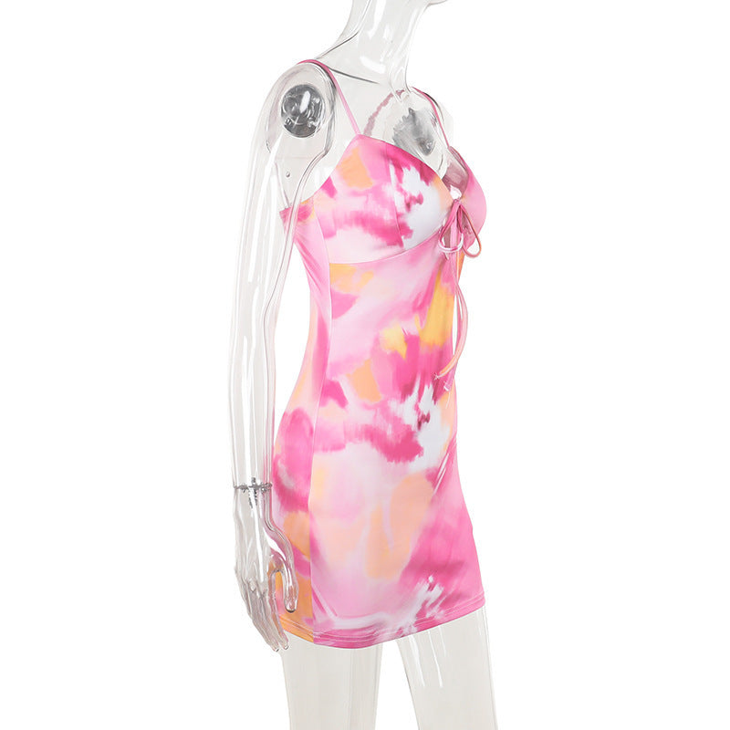 Women suspender strap Beach Holidays dress 6