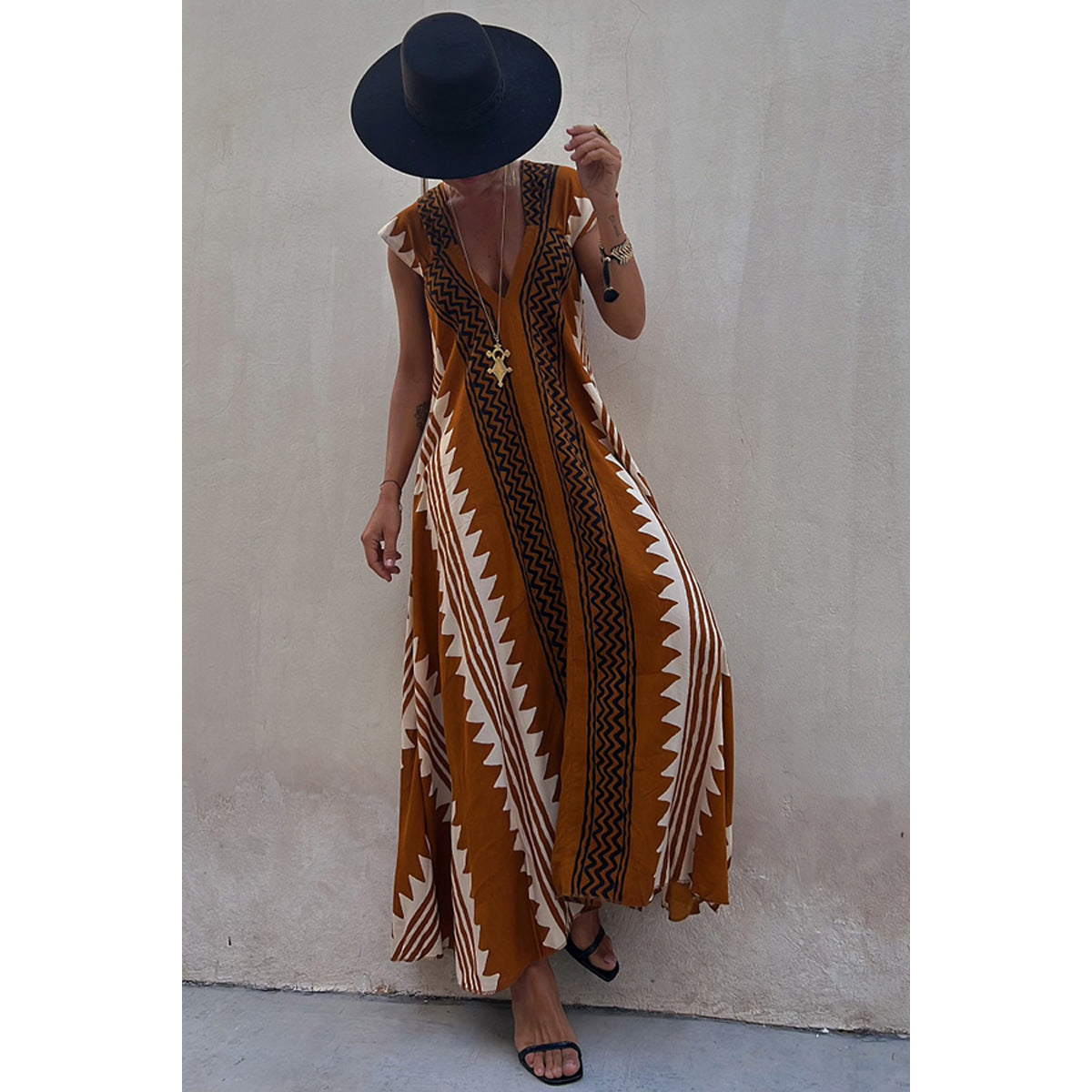 Casual Dress Holidays Women's Loose Maxi Dress 12